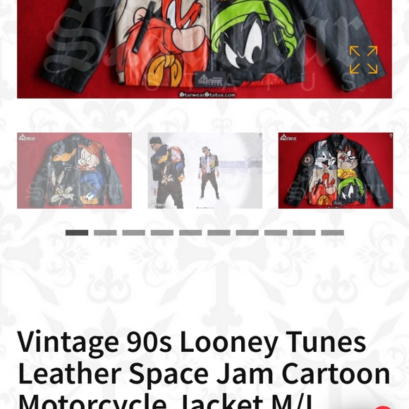 Looney Tunes Leather Jacket - Picture 2 of 4